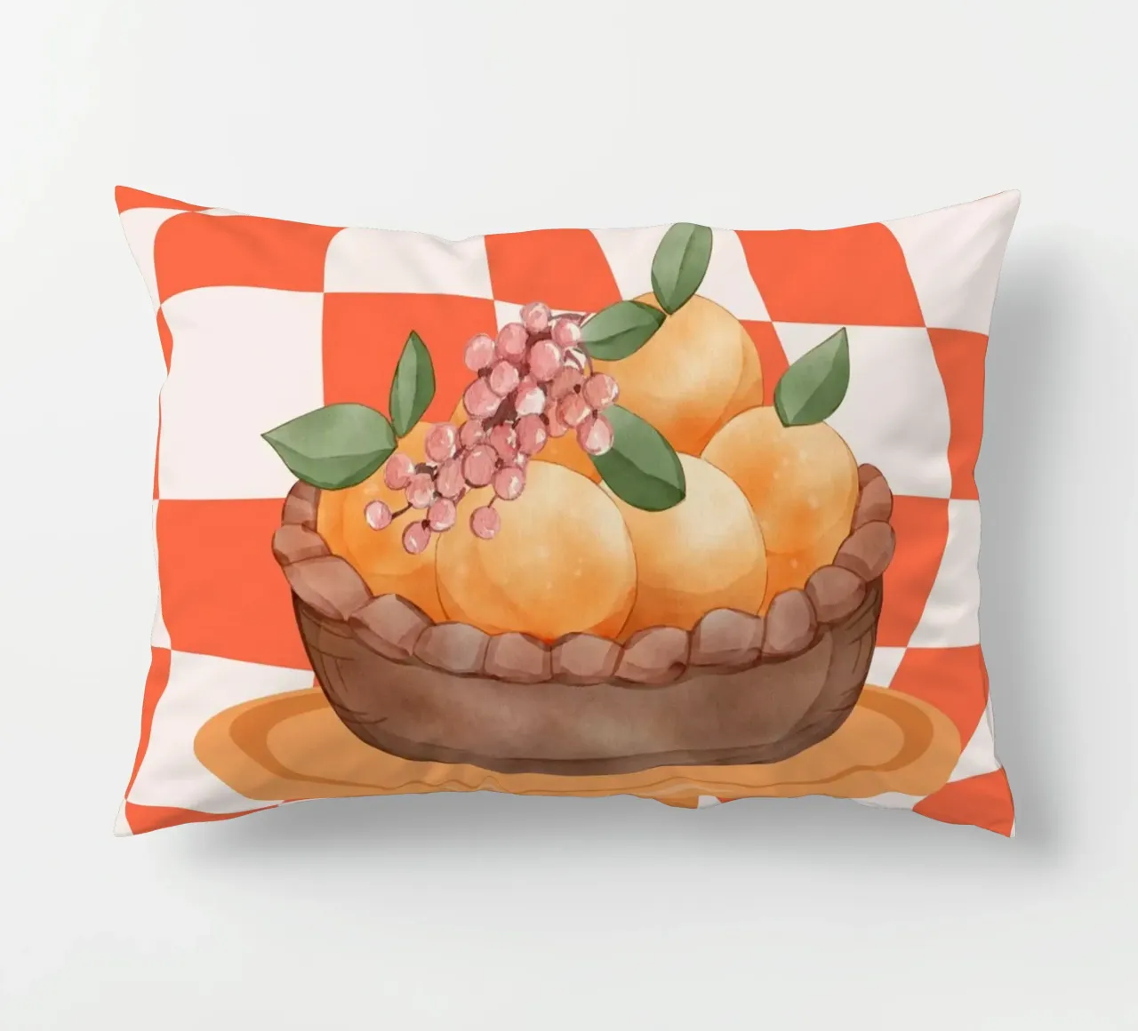 Arancione cuscino da DesignArt
