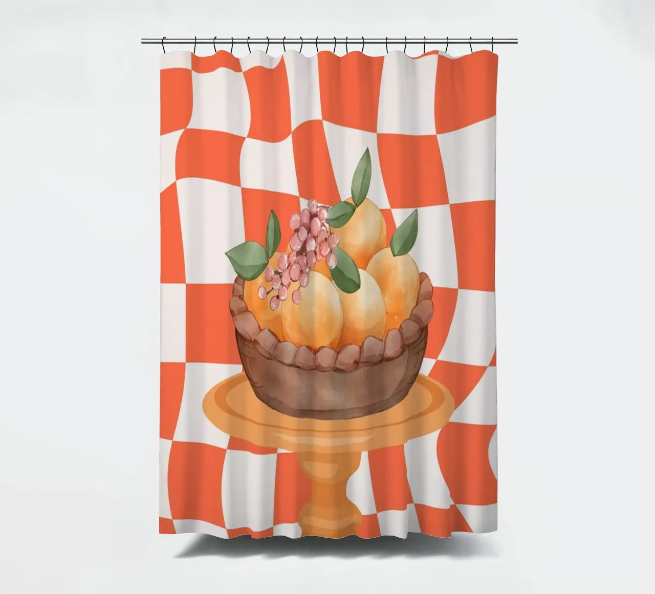 Arancione tenda da doccia da DesignArt