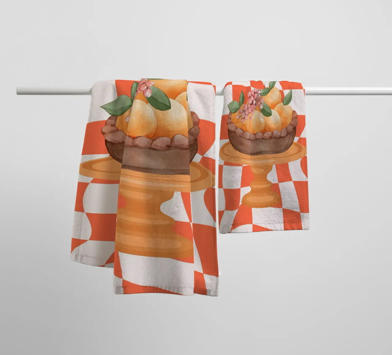 Oranje badhanddoek van DesignArt