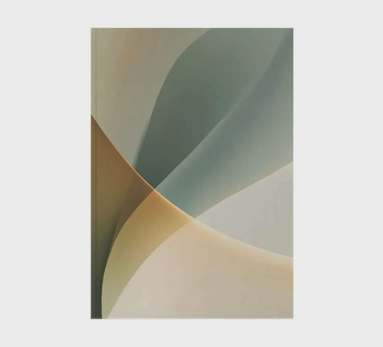 Soft Minimal Abstract in Sage and Sand notebook by StudioVO