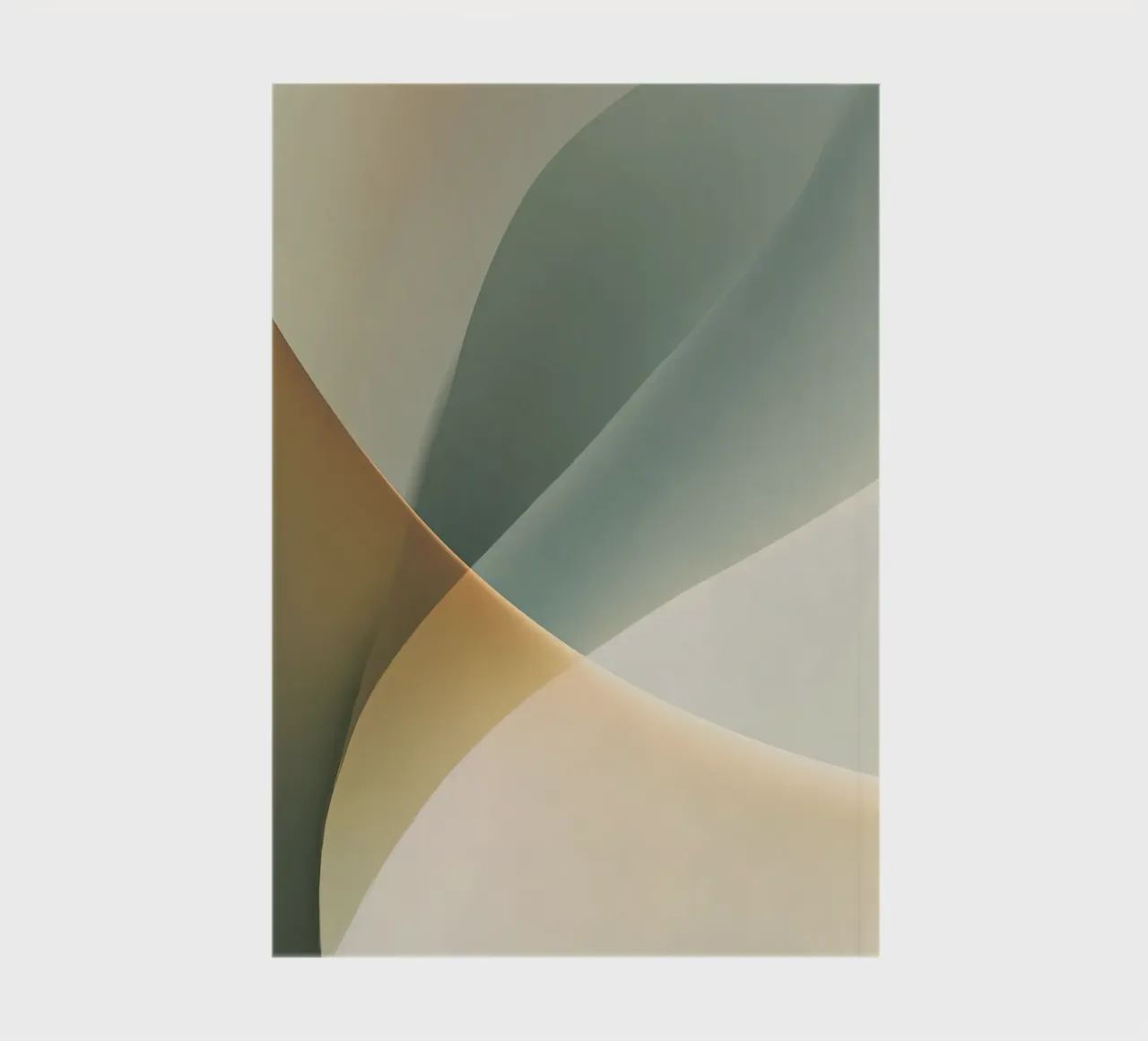 Soft Minimal Abstract in Sage and Sand notebook by StudioVO