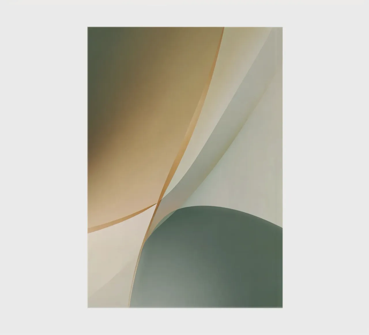 Soft Minimal Abstract in Sage and Sand Layers notebook by StudioVO