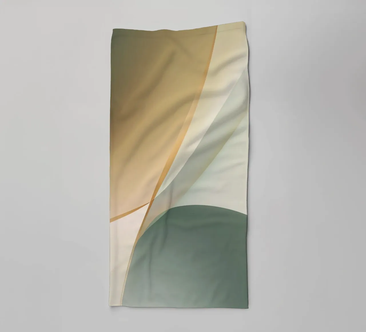 Soft Minimal Abstract in Sage and Sand Layers towel by StudioVO