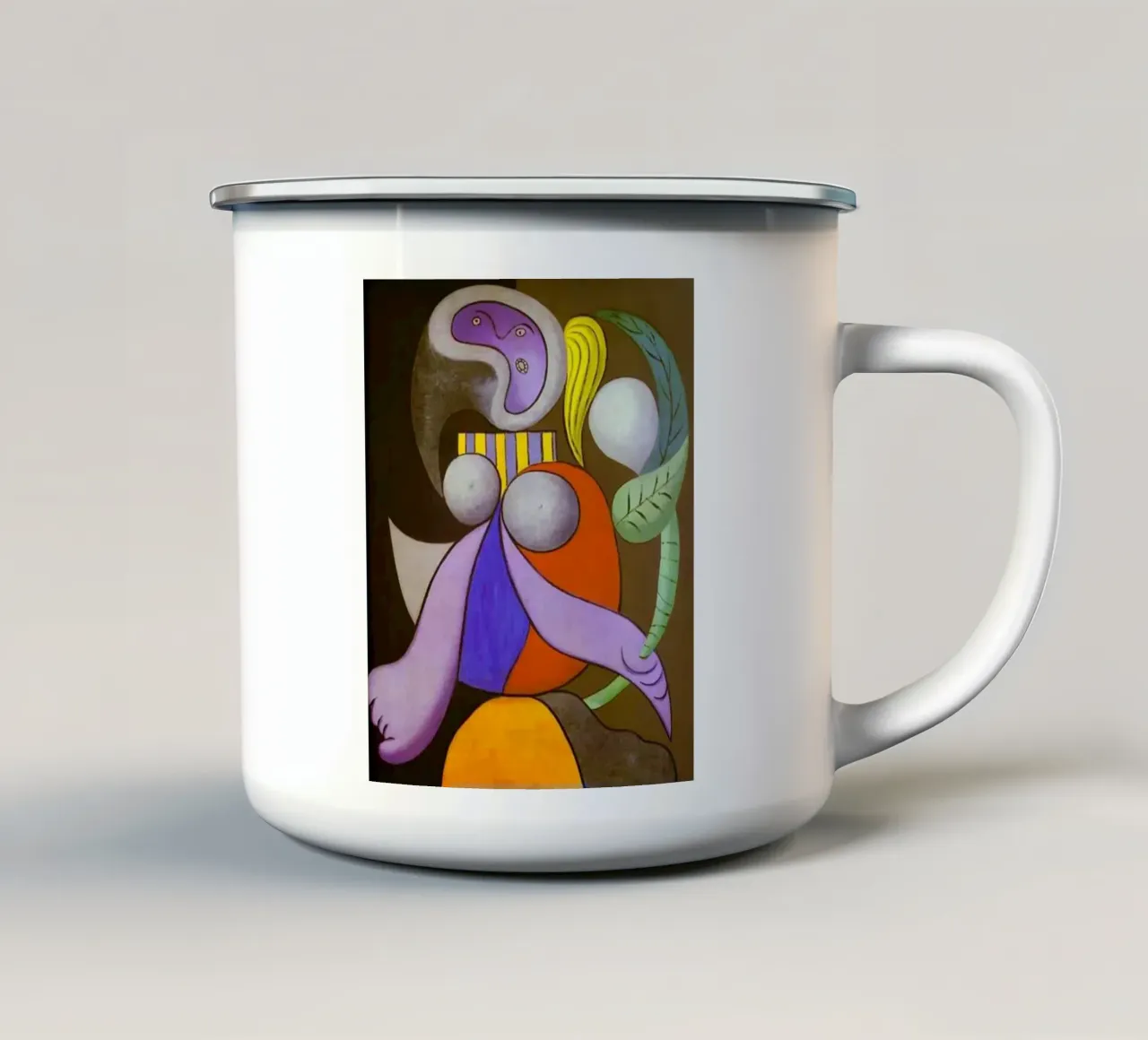 donna a forma di fiore tazza in smalto da eternal nino