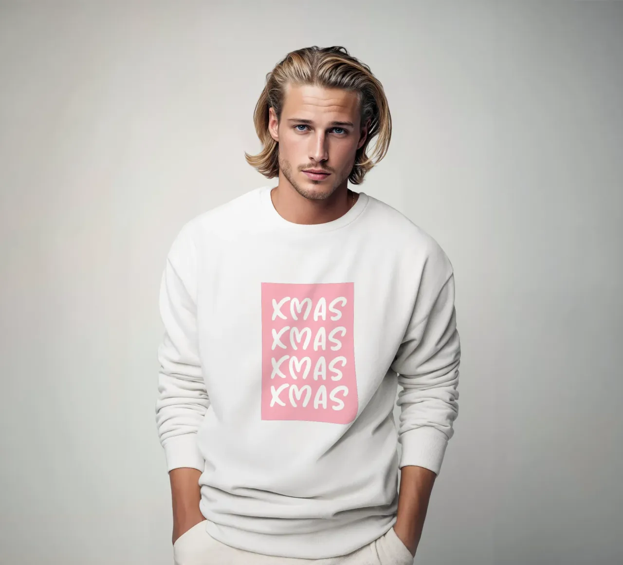 XMAS Pattern sweatshirt by AESTHETIC WRITING