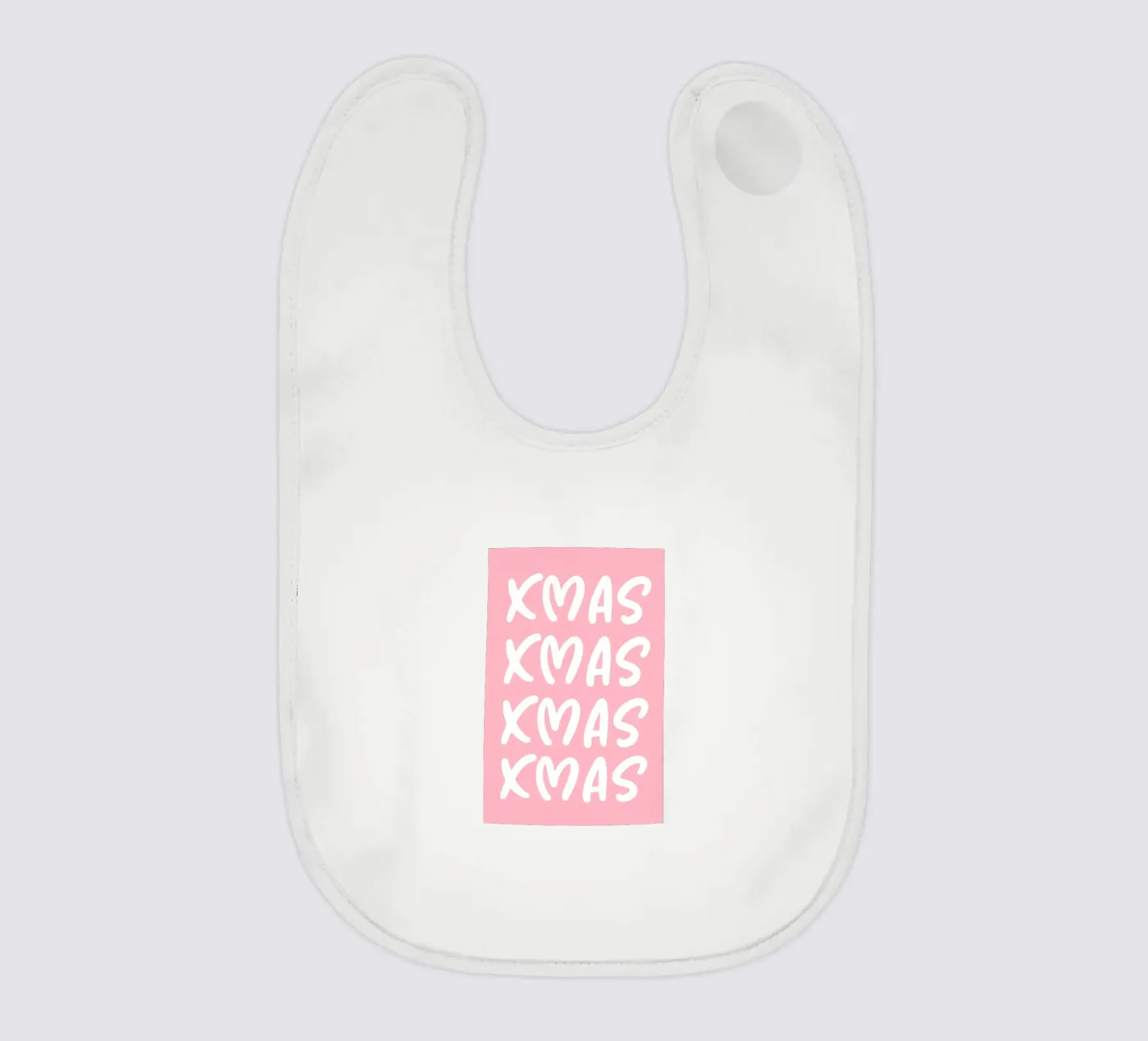 XMAS-patroon baby slabbetje van AESTHETIC WRITING