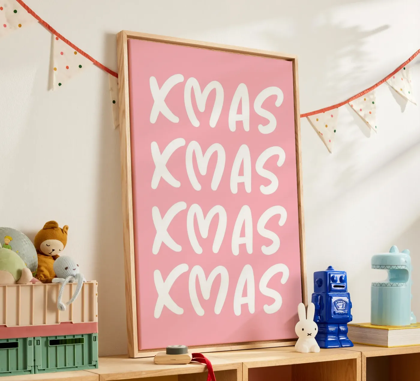 XMAS-Muster Leinwand von AESTHETIC WRITING