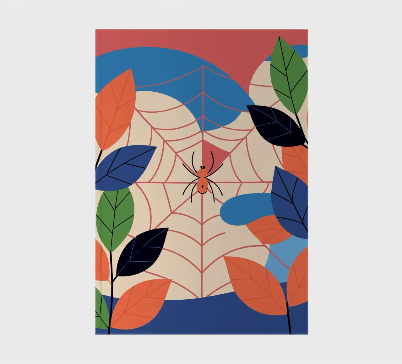 Spider in Web notebook by PROTECT ANIMALS