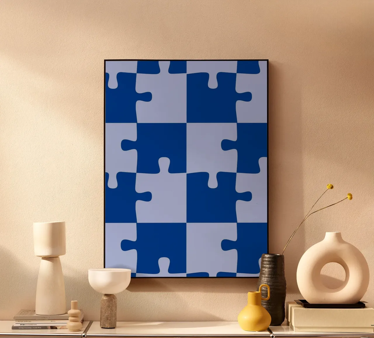 puzzle blu plexiglass da Joewanda