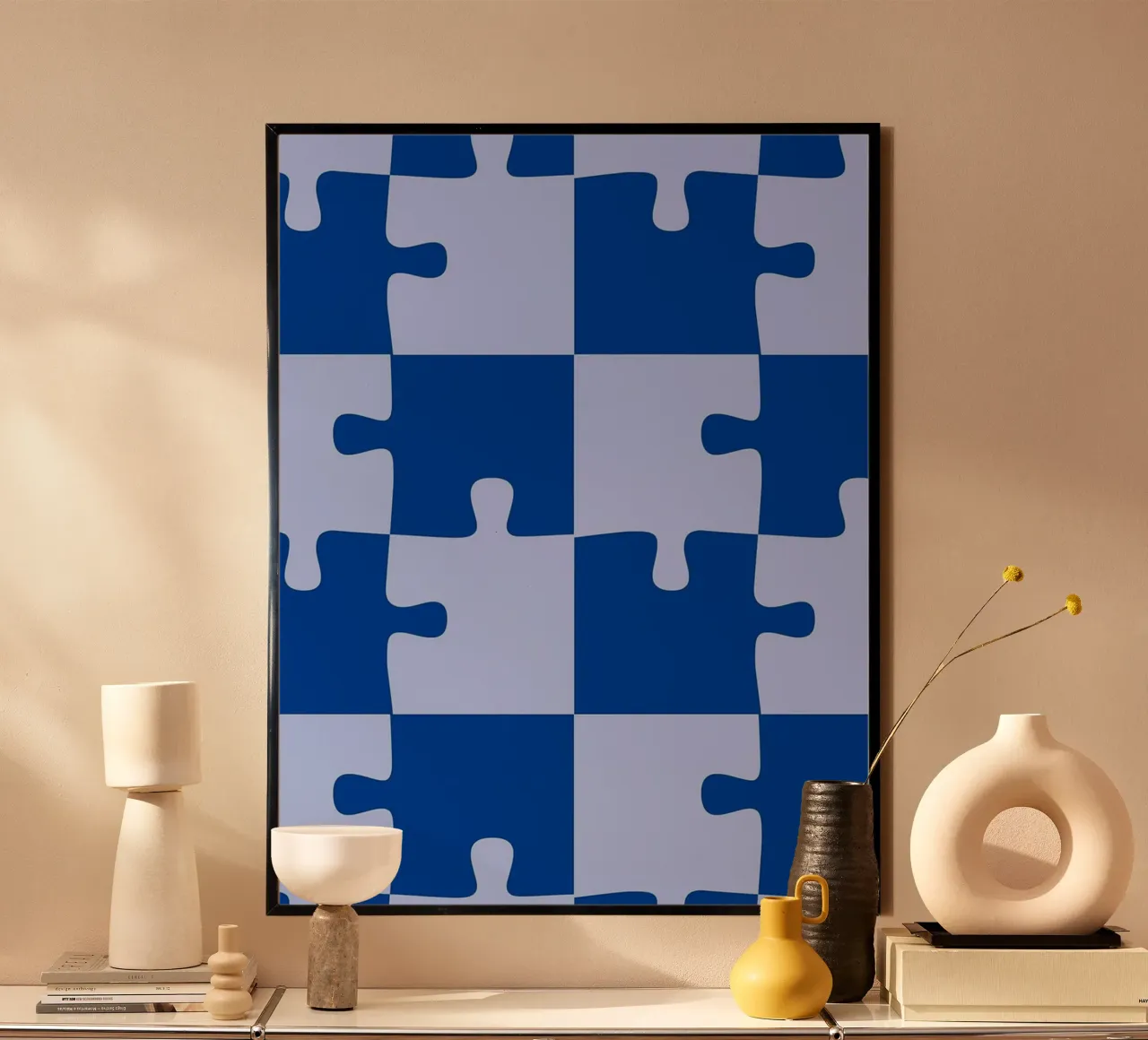 puzzle blu poster da Joewanda