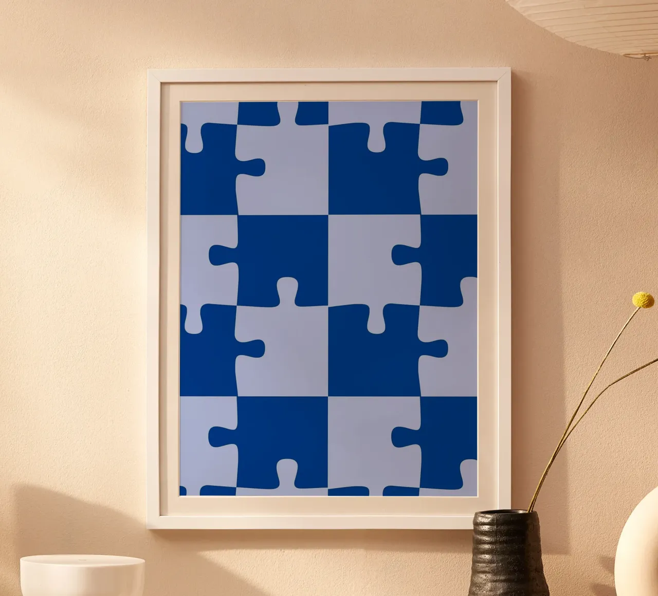 puzzle blu poster da Joewanda