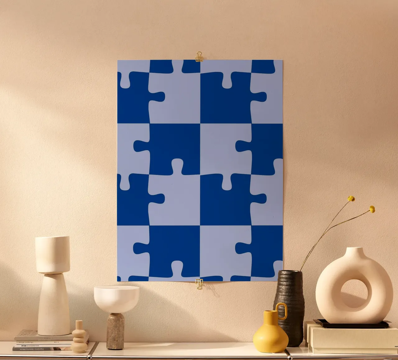 puzzle blu poster da Joewanda