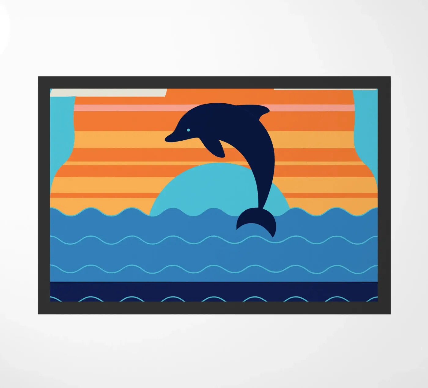 Dolphin Sunset deurmat van PROTECT ANIMALS