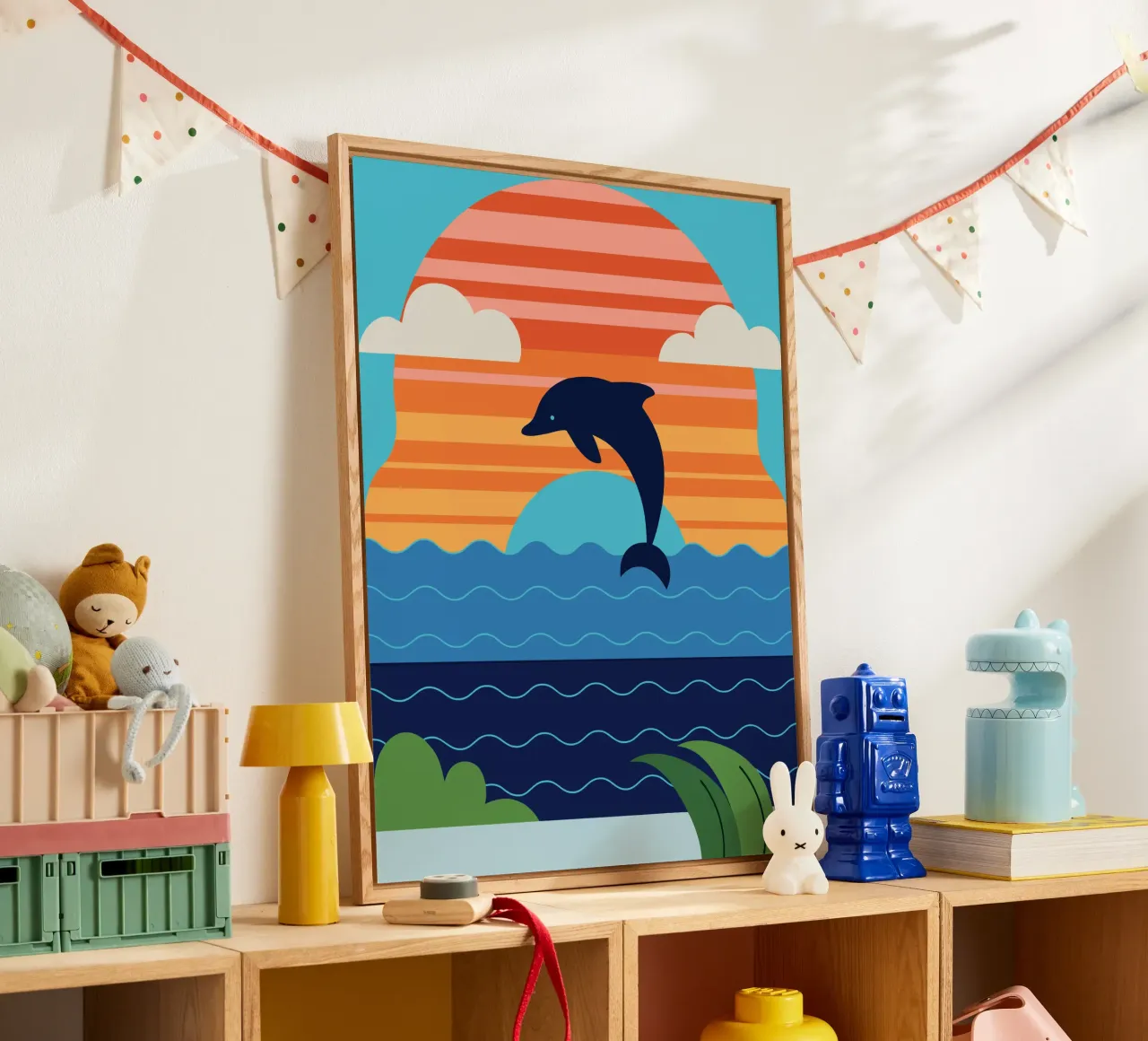 Dolphin Sunset plexiglass da PROTECT ANIMALS