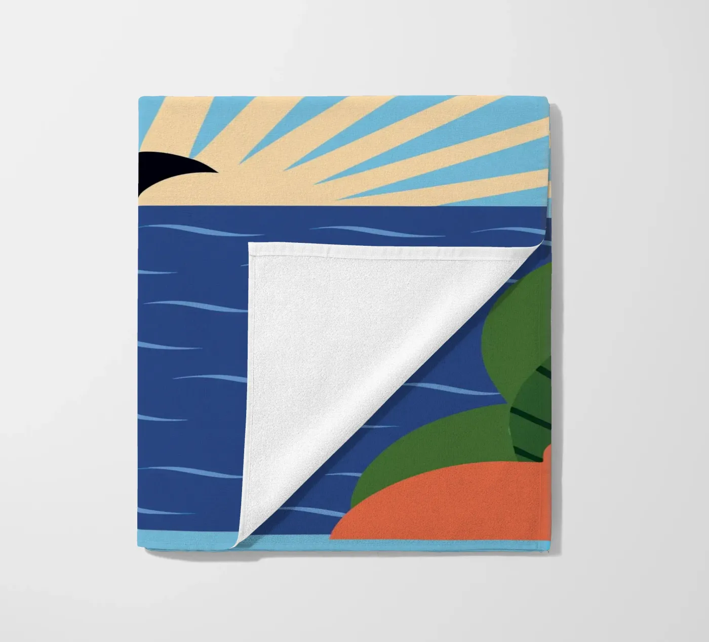 Dolfijn Zonsondergang strandhanddoek van PROTECT ANIMALS