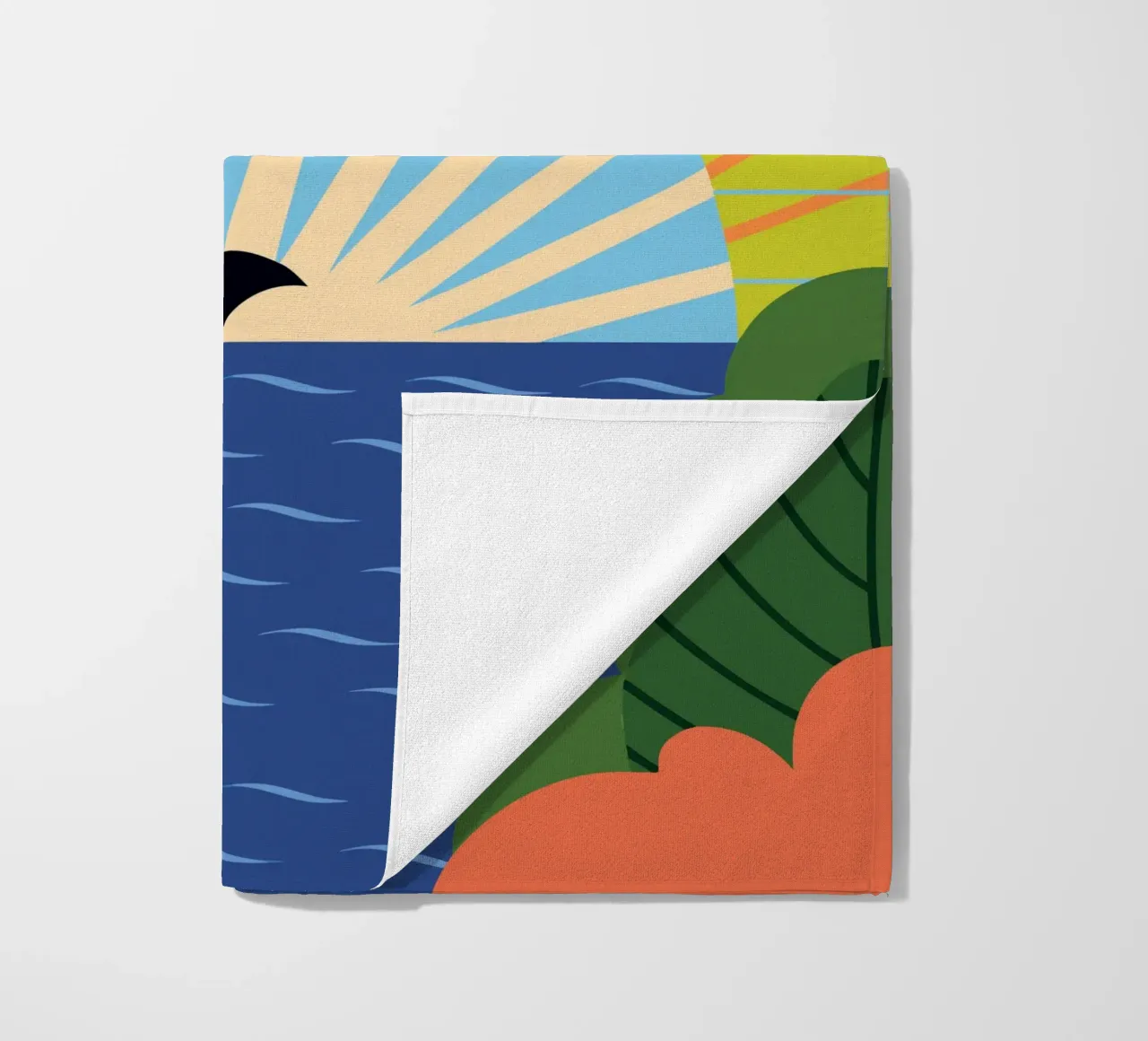 Tramonto dei delfini telo mare da PROTECT ANIMALS