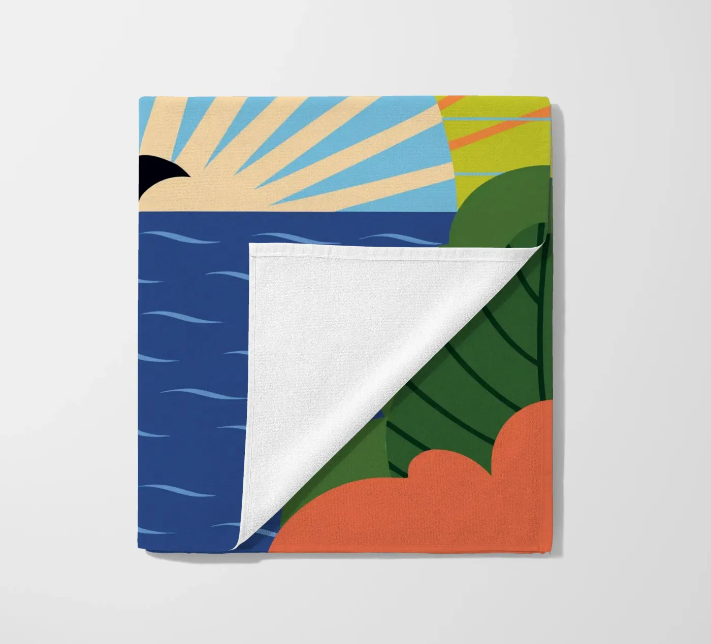 Dolfijn Zonsondergang strandhanddoek van PROTECT ANIMALS