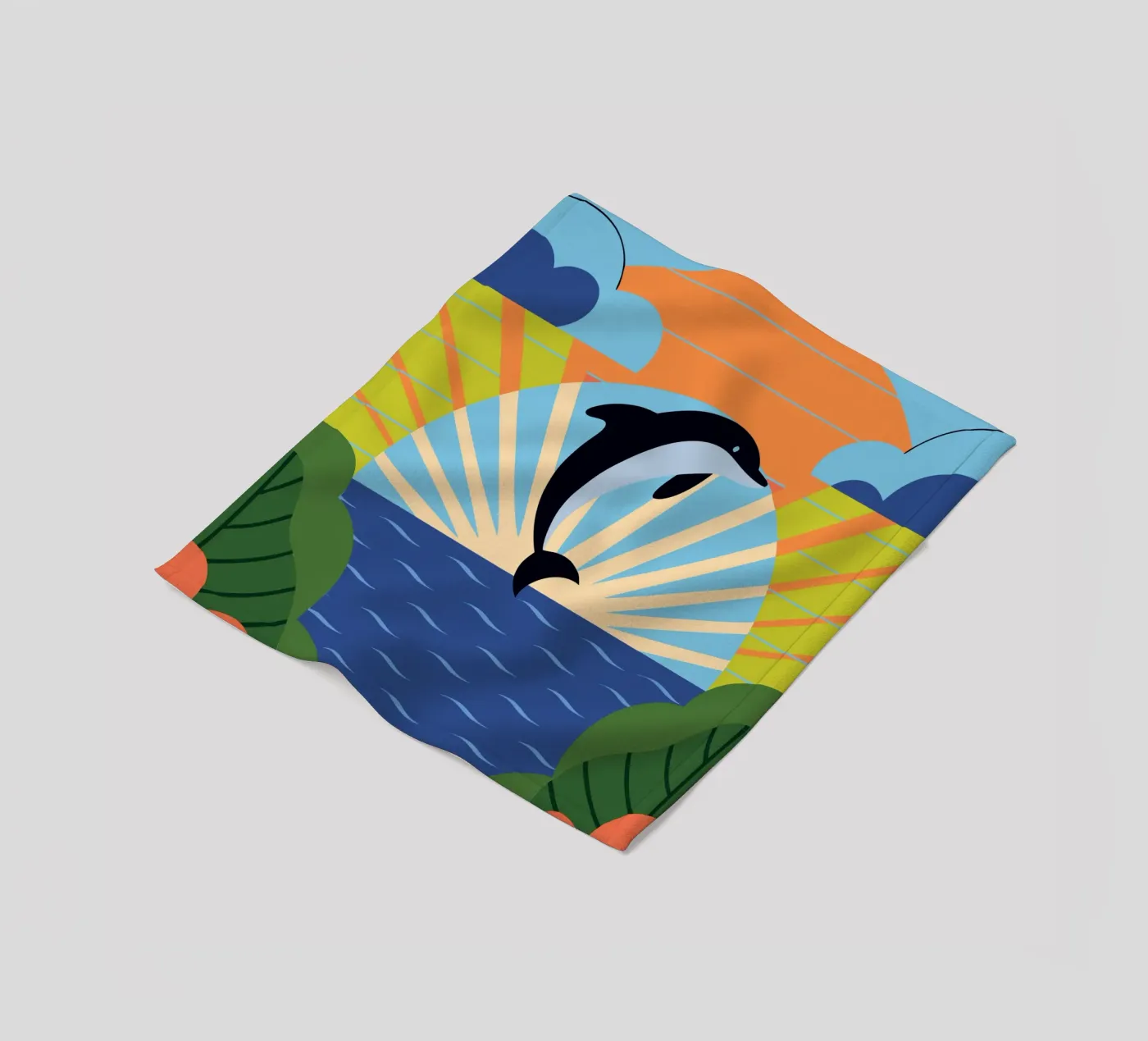Dolphin Sunset coperta in pile da PROTECT ANIMALS