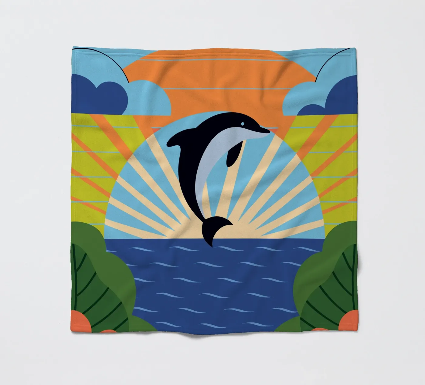 Dolphin Sunset coperta in pile da PROTECT ANIMALS