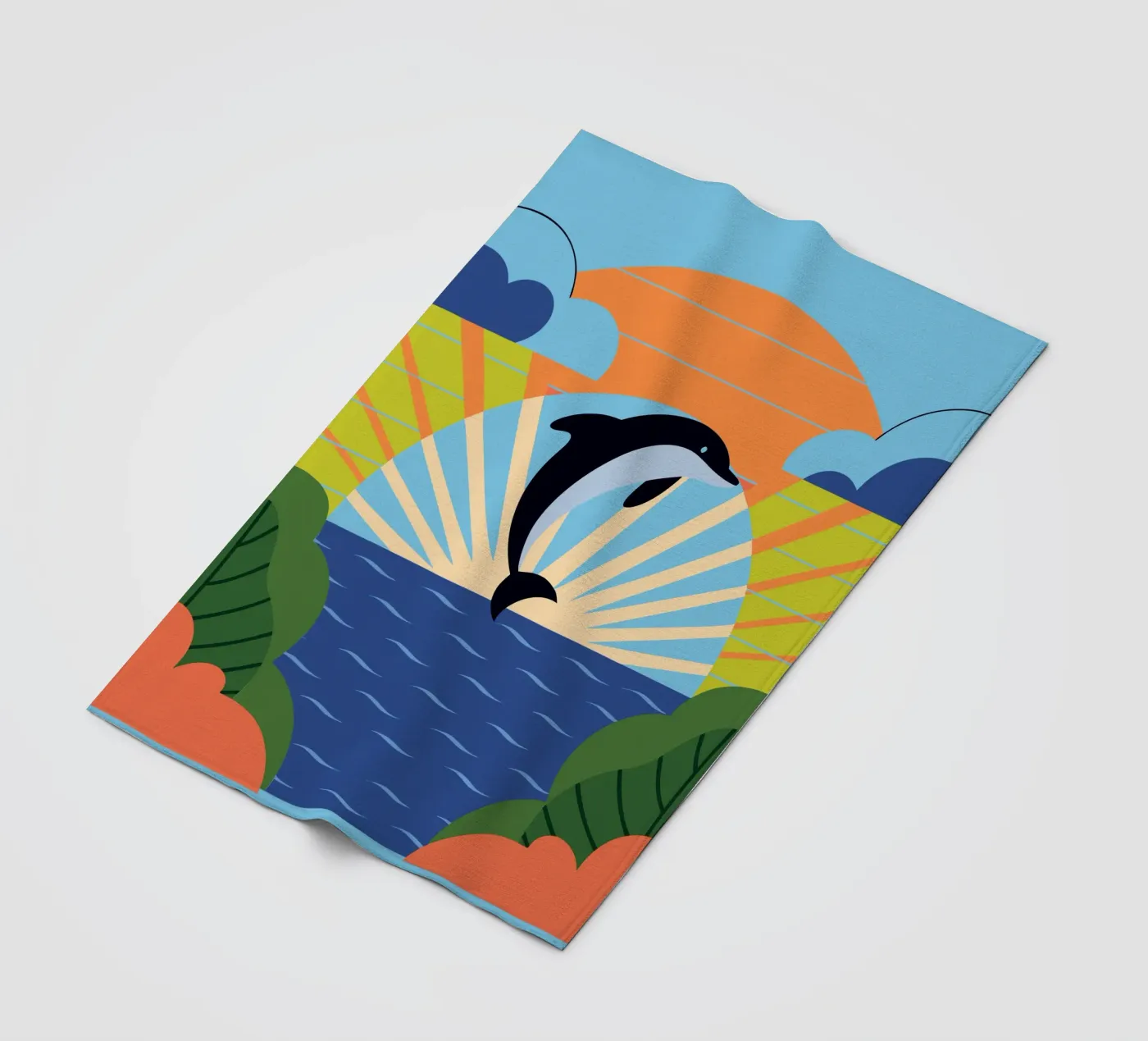 Dolphin Sunset coperta in pile da PROTECT ANIMALS