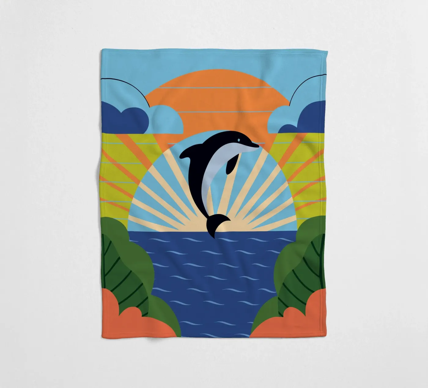 Dolphin Sunset coperta in pile da PROTECT ANIMALS