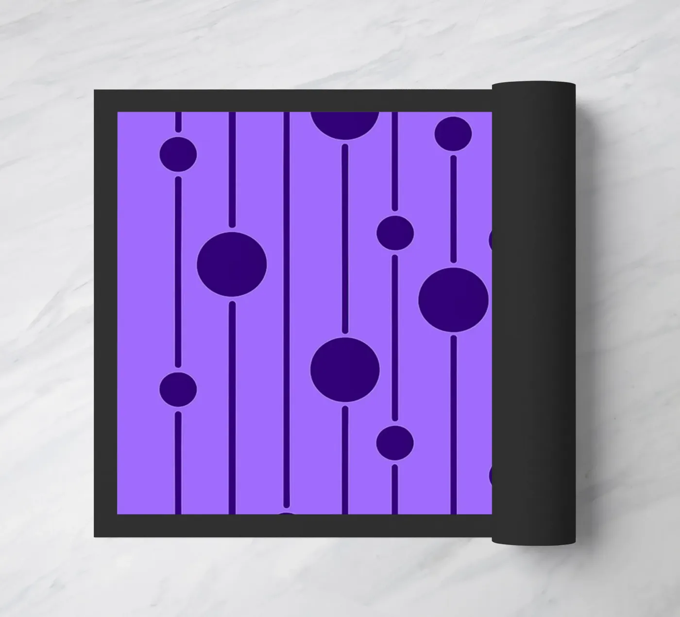 circle fall abstract doormat by Joewanda