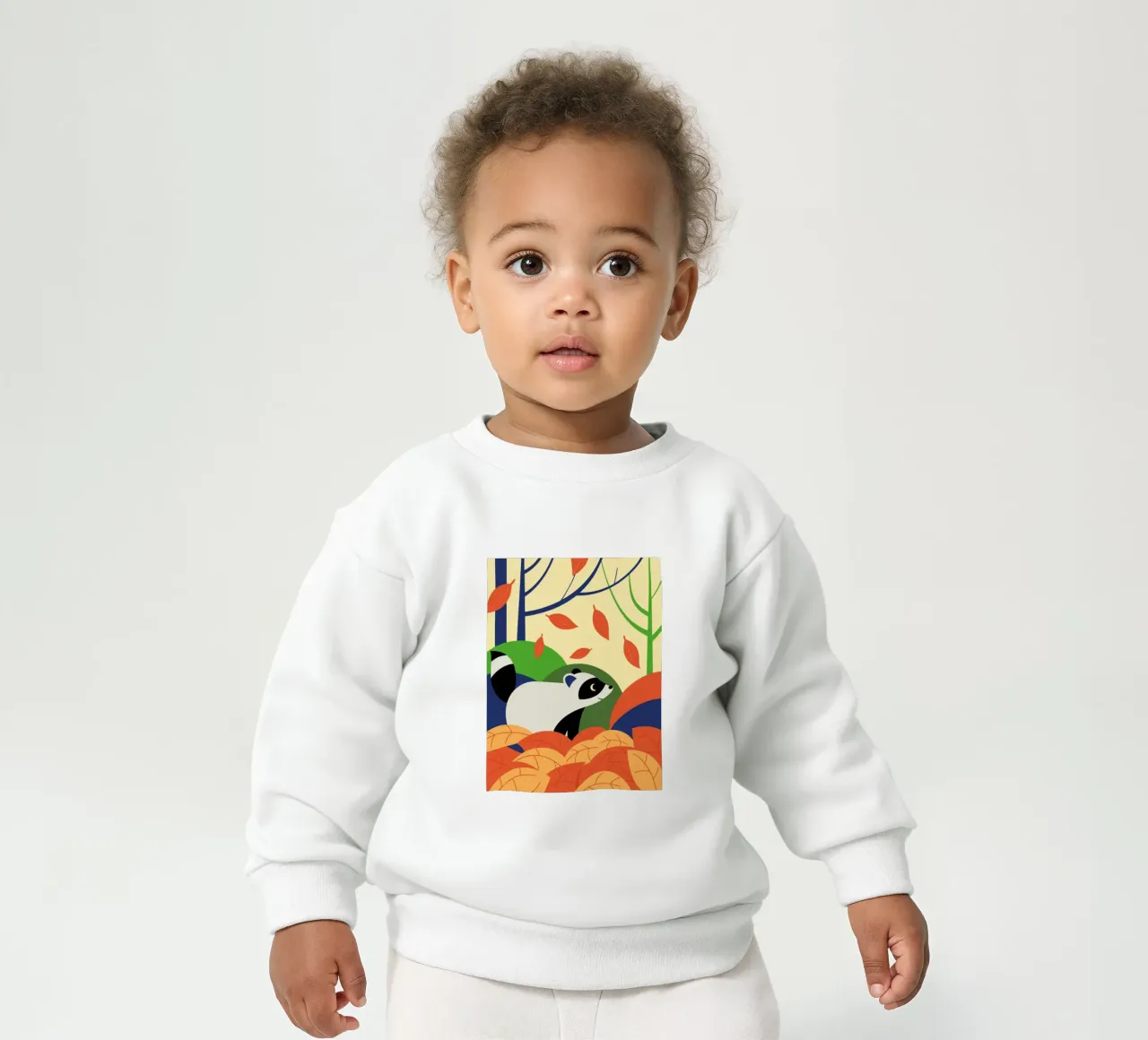 Procione in autunno felpa neonato da PROTECT ANIMALS