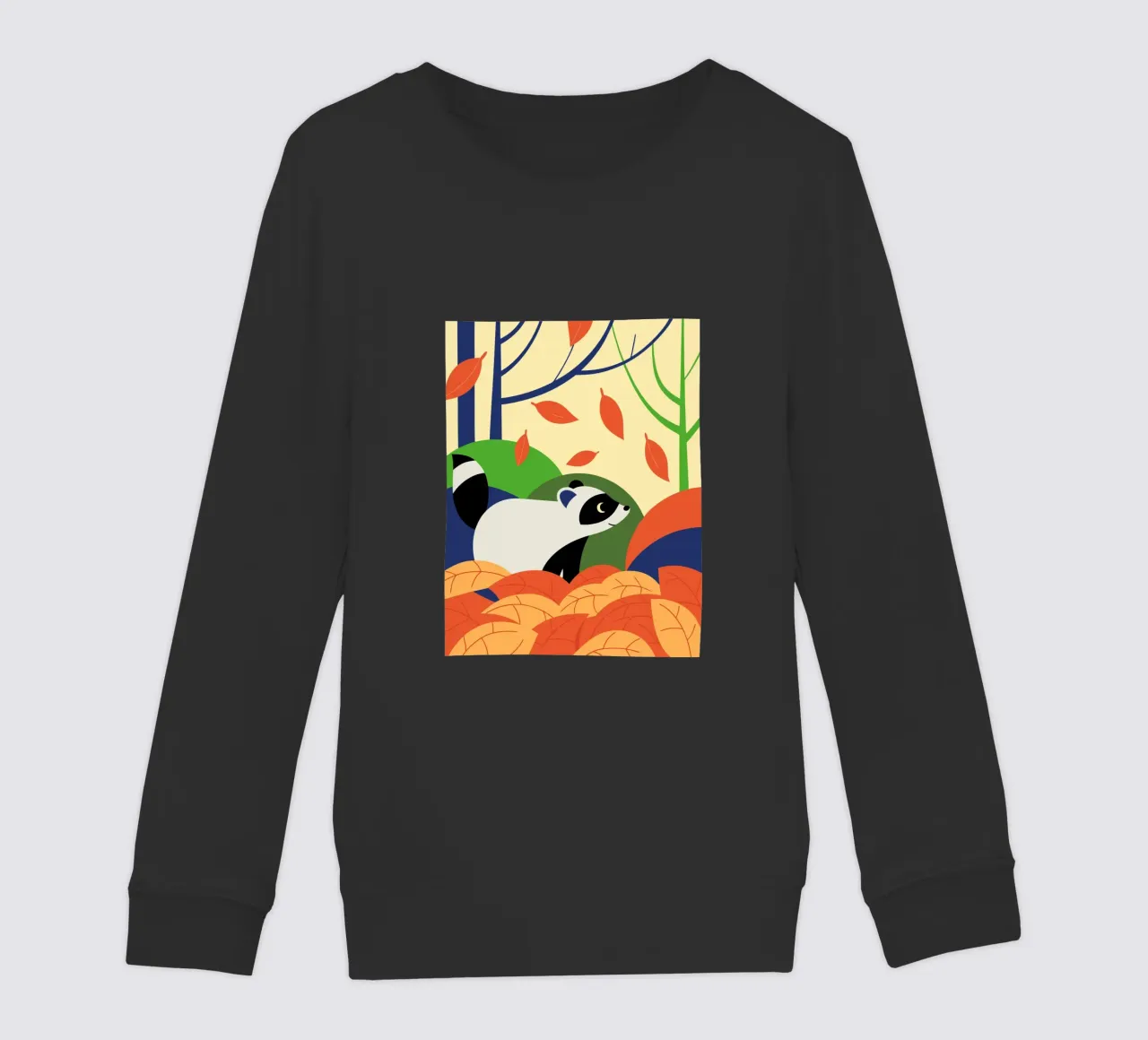 Procione in autunno felpa bambino da PROTECT ANIMALS