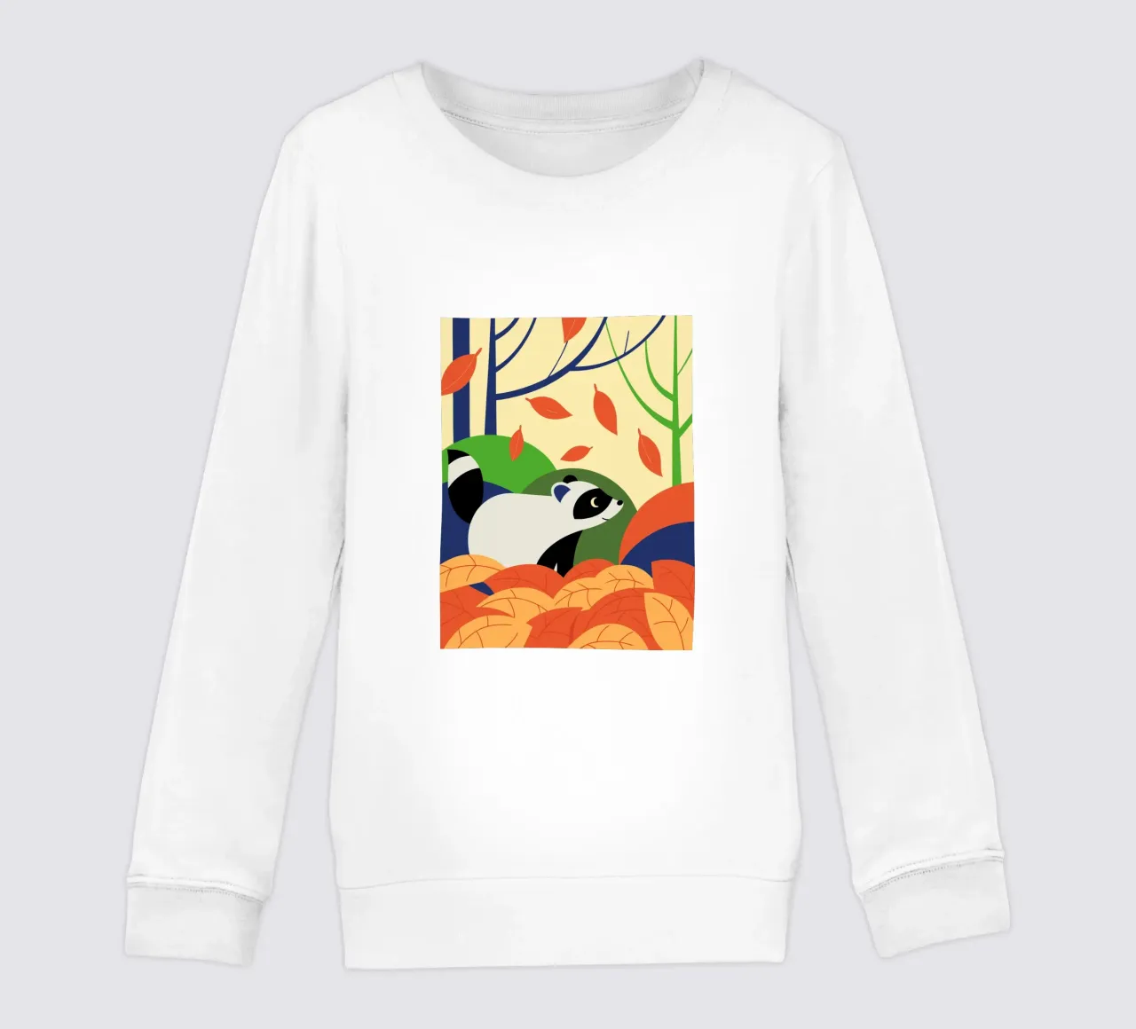 Procione in autunno felpa bambino da PROTECT ANIMALS