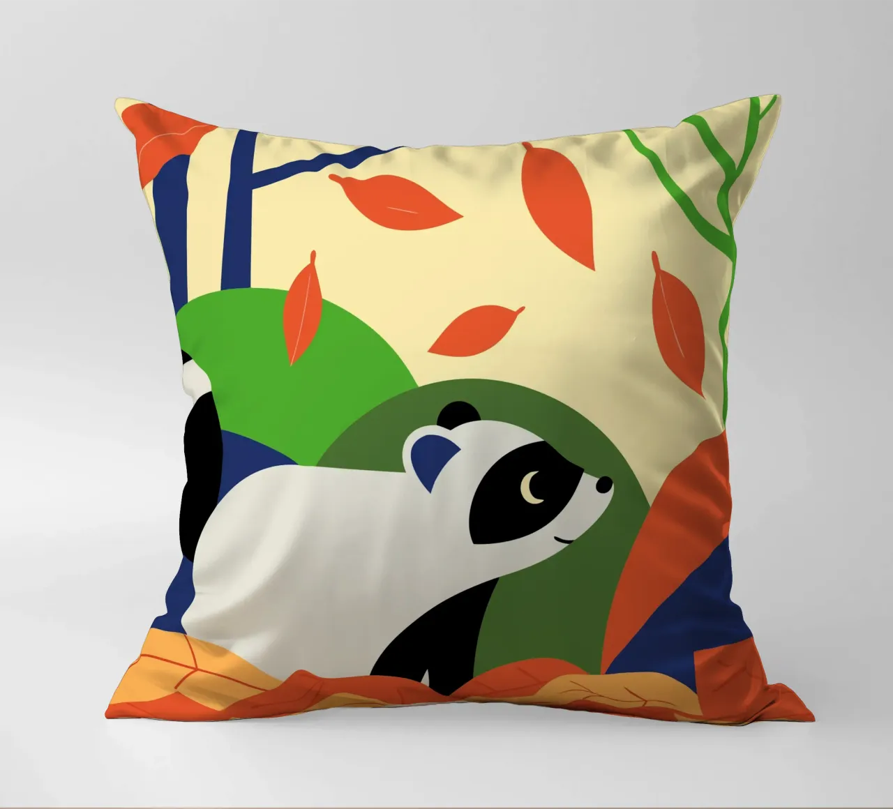 Procione in autunno cuscino da PROTECT ANIMALS