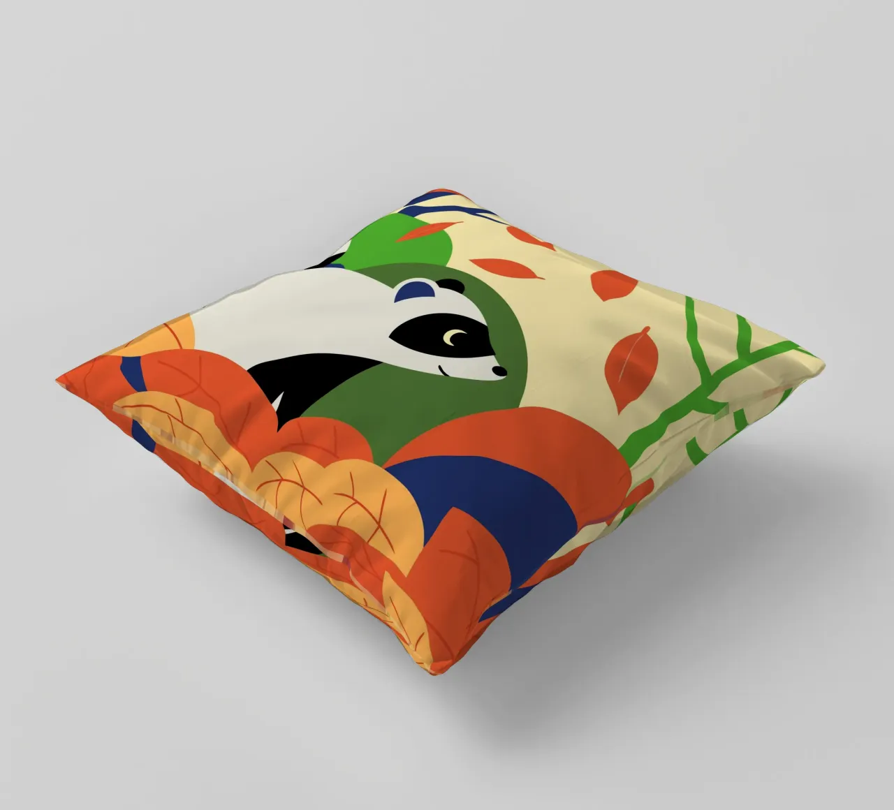 Procione in autunno cuscino da PROTECT ANIMALS