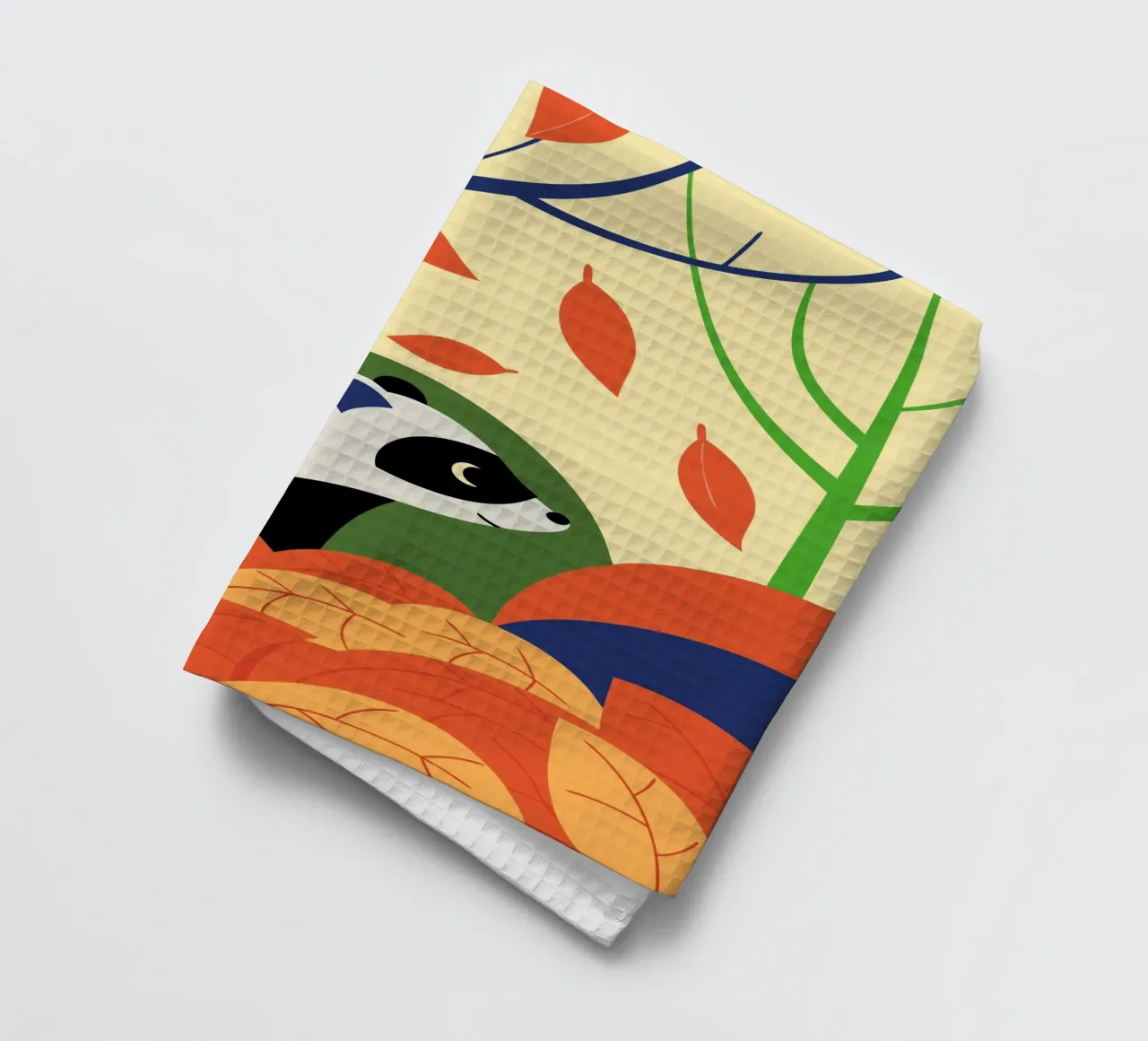 Procione in autunno canovaccio da cucina da PROTECT ANIMALS