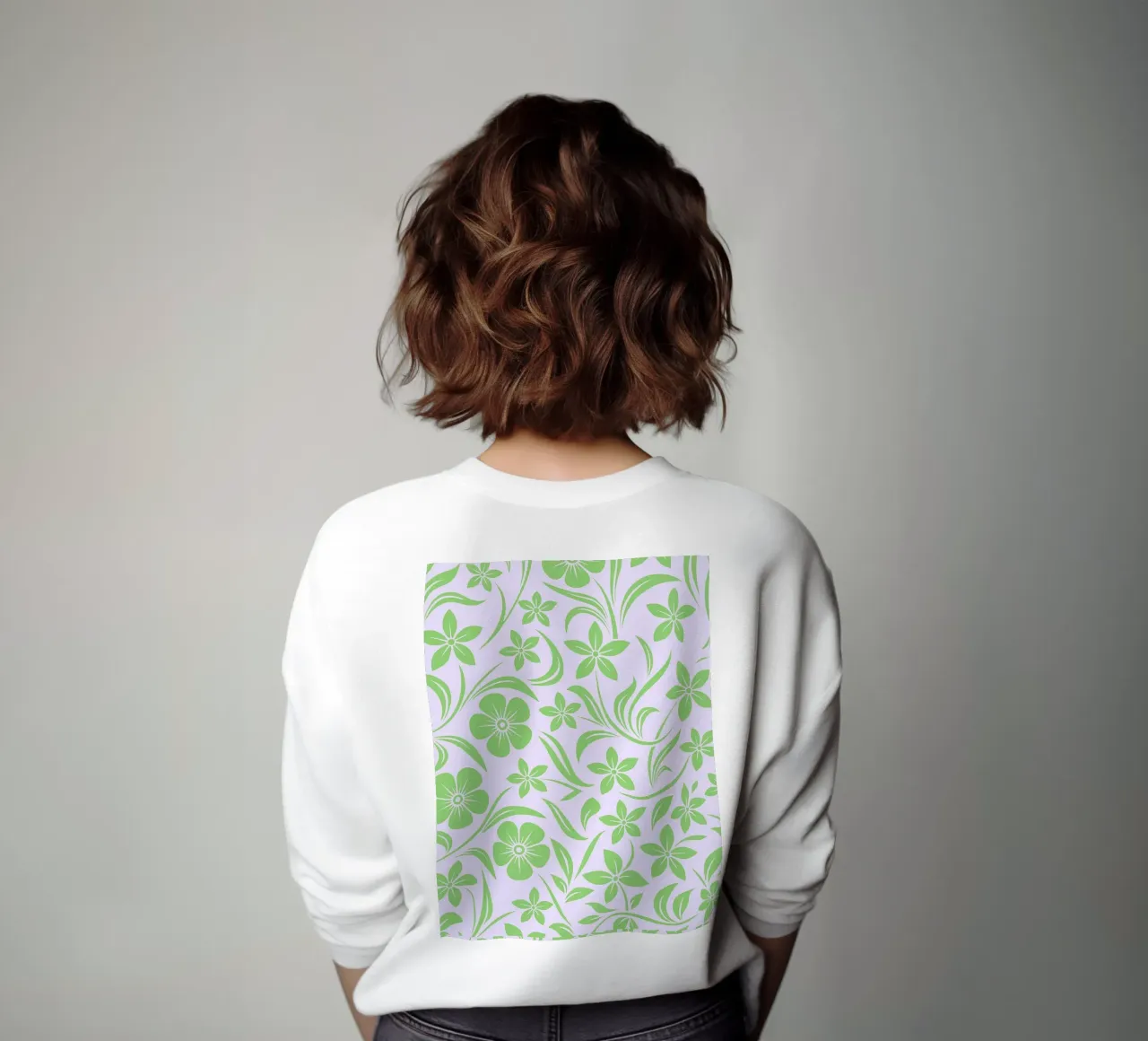 fiori verdi felpa da Joewanda