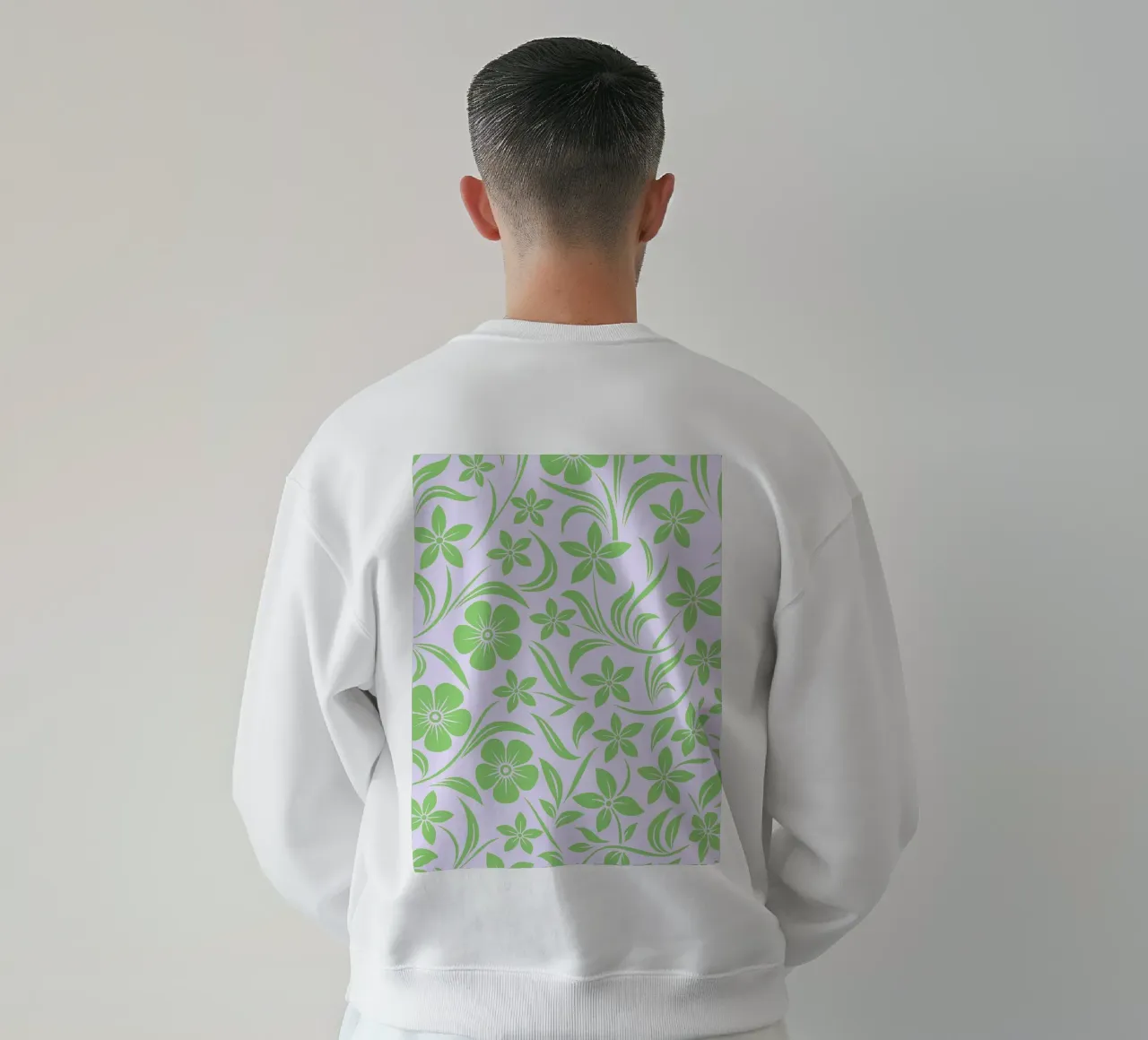 fiori verdi felpa da Joewanda
