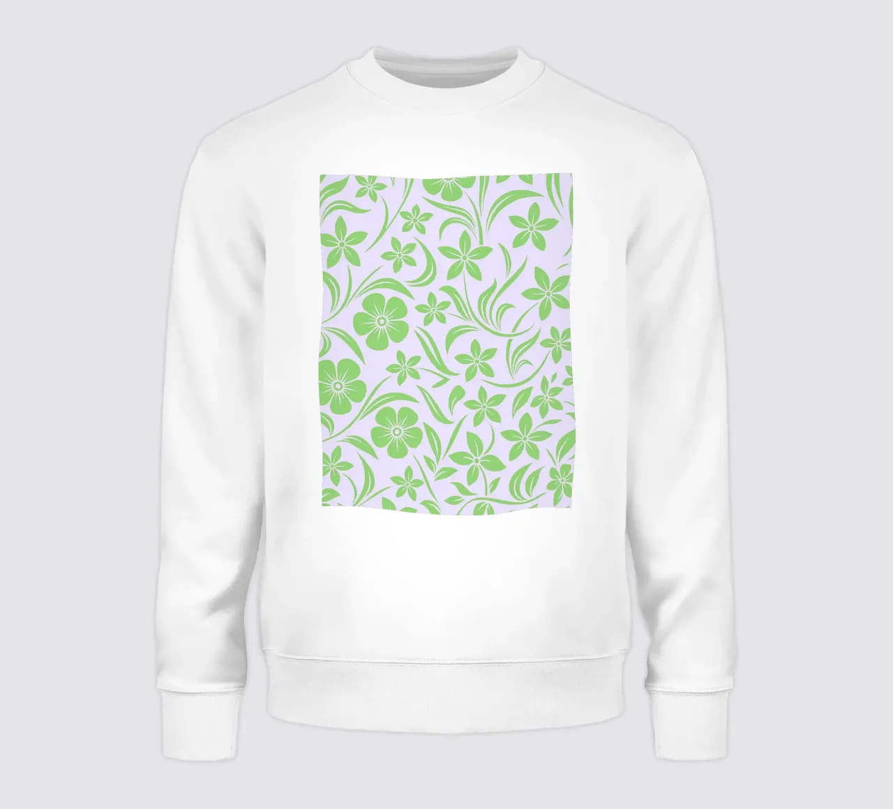 fiori verdi felpa da Joewanda
