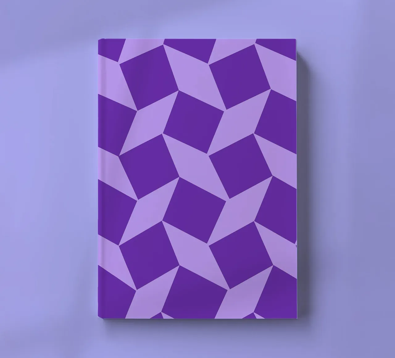 purple block abstract notebook by Joewanda