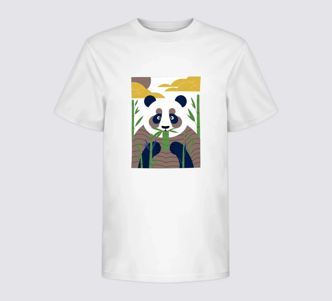 Panda eet bamboe kinder t-shirt van PROTECT ANIMALS