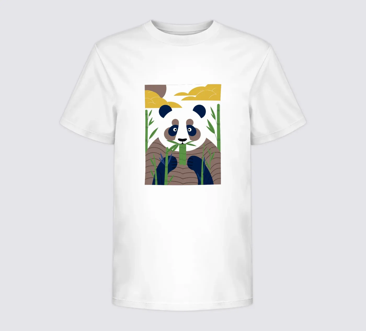 Panda eet bamboe kinder t-shirt van PROTECT ANIMALS