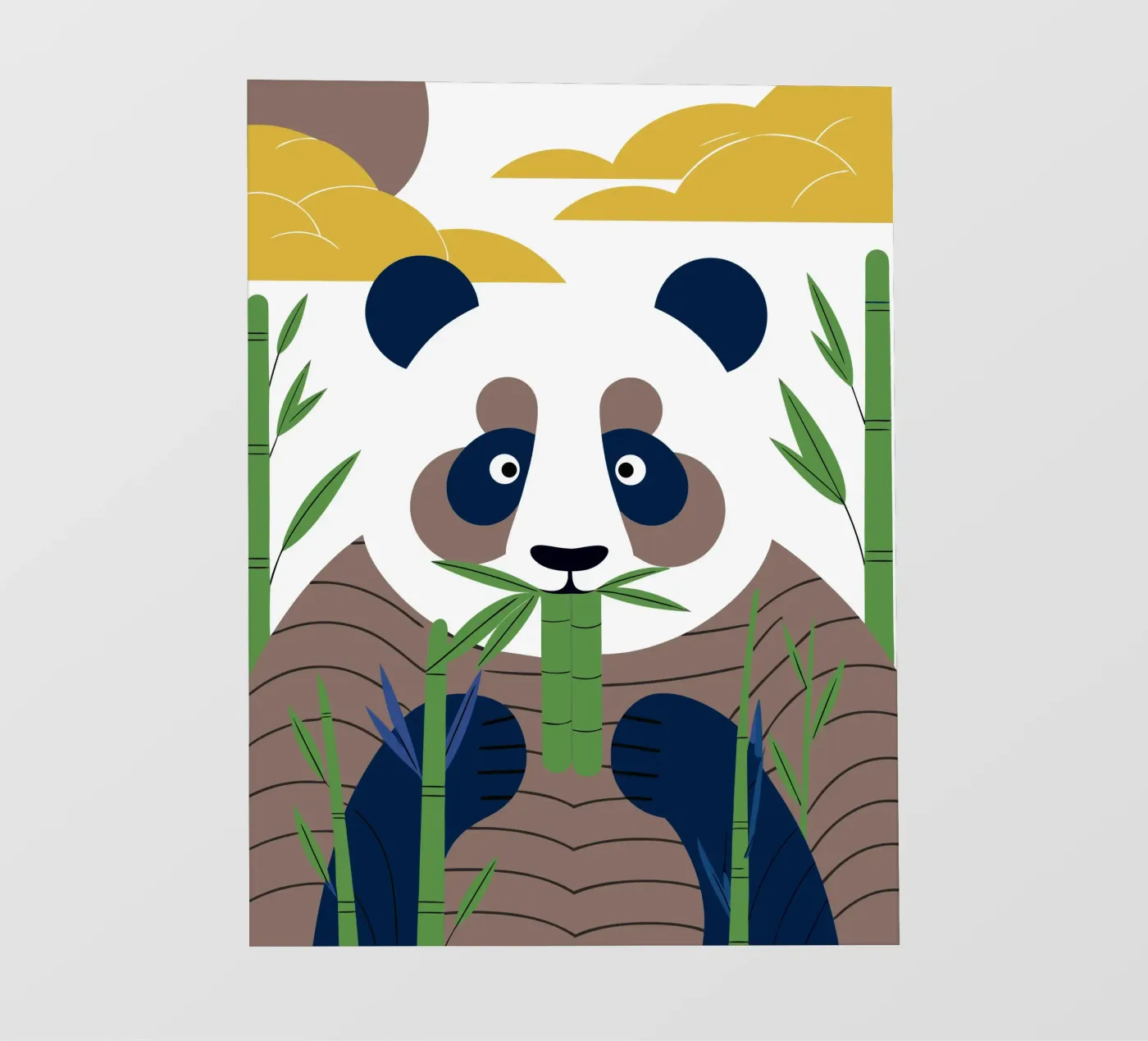Panda eet bamboe fotobehang van PROTECT ANIMALS