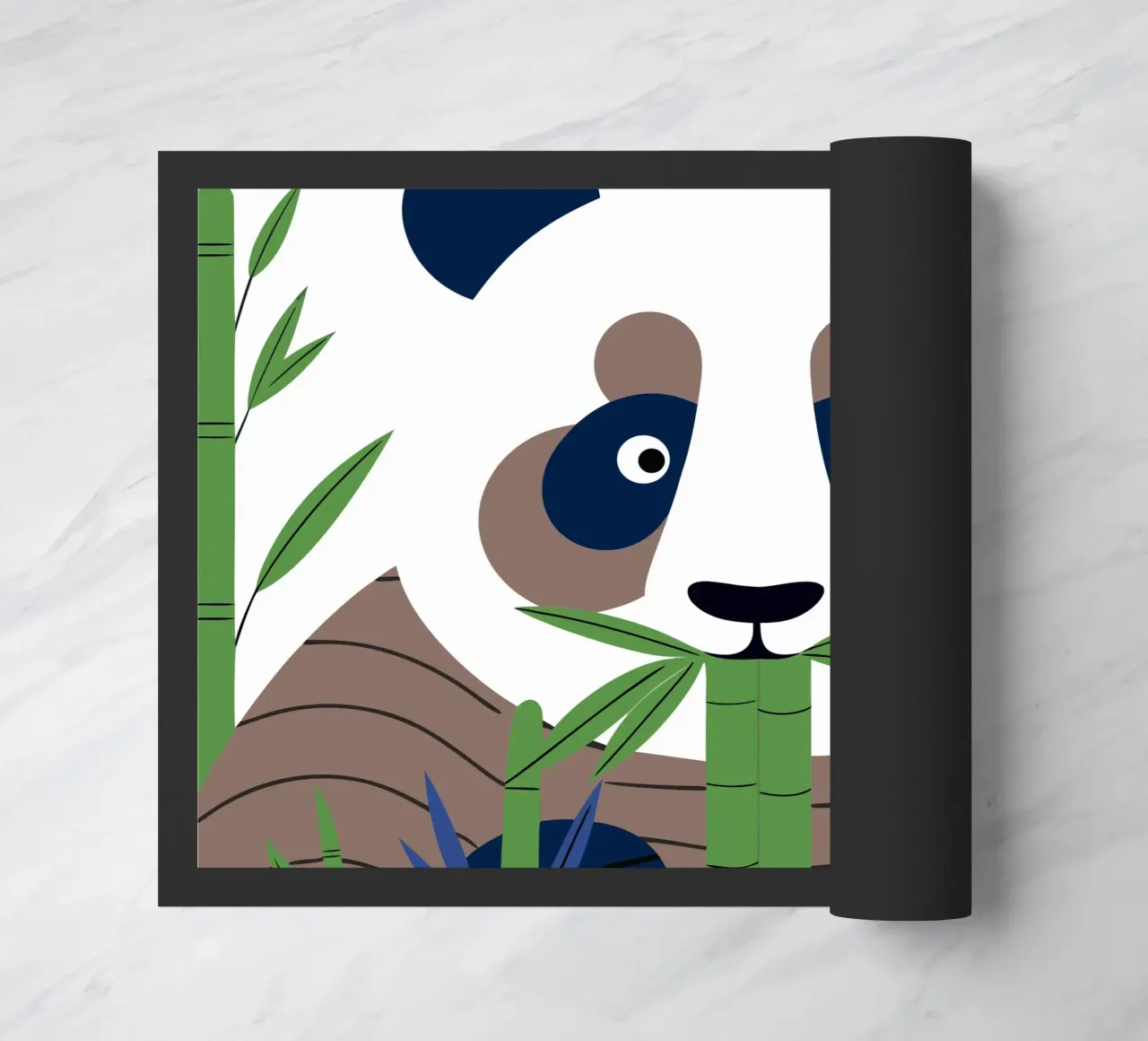 Panda eet bamboe deurmat van PROTECT ANIMALS