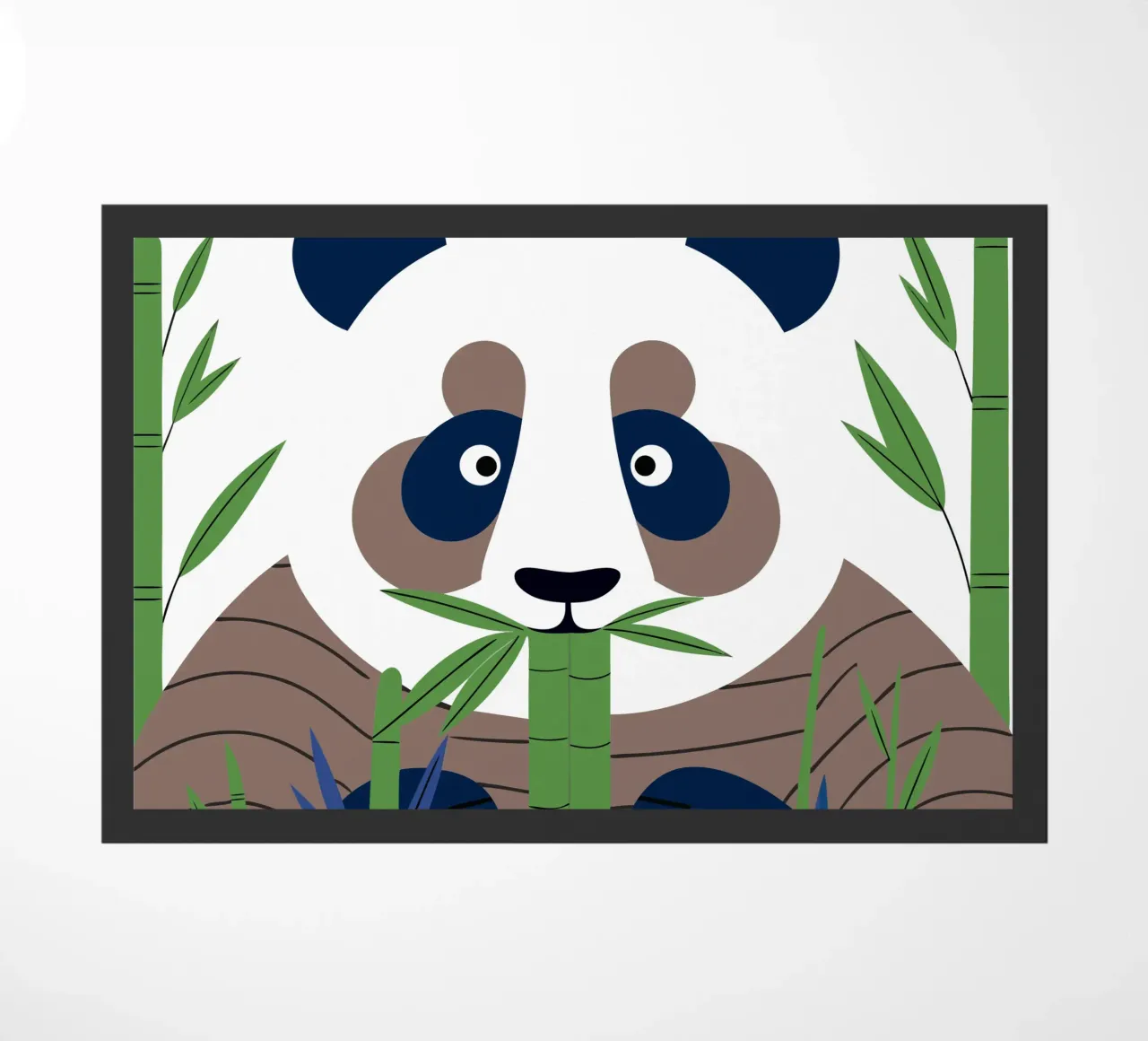 Panda eet bamboe deurmat van PROTECT ANIMALS