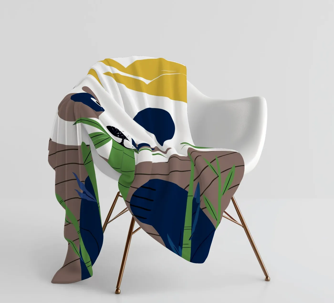 Panda eet bamboe fleecedeken van PROTECT ANIMALS