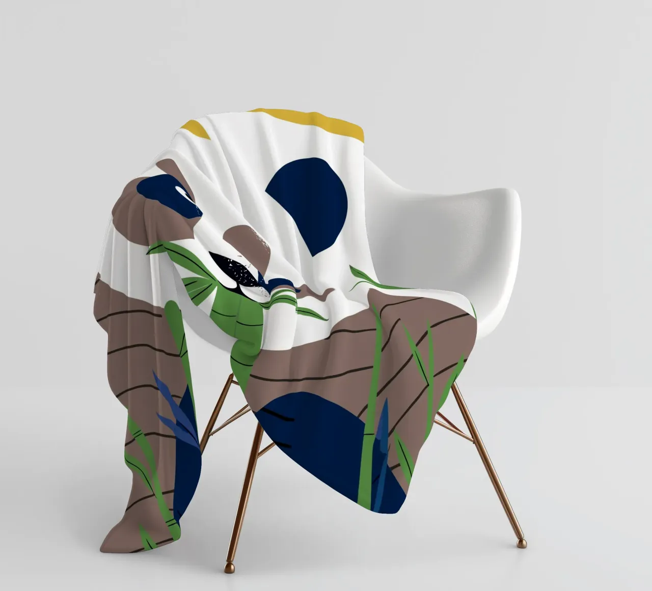 Panda isst Bambus Fleecedecke von PROTECT ANIMALS