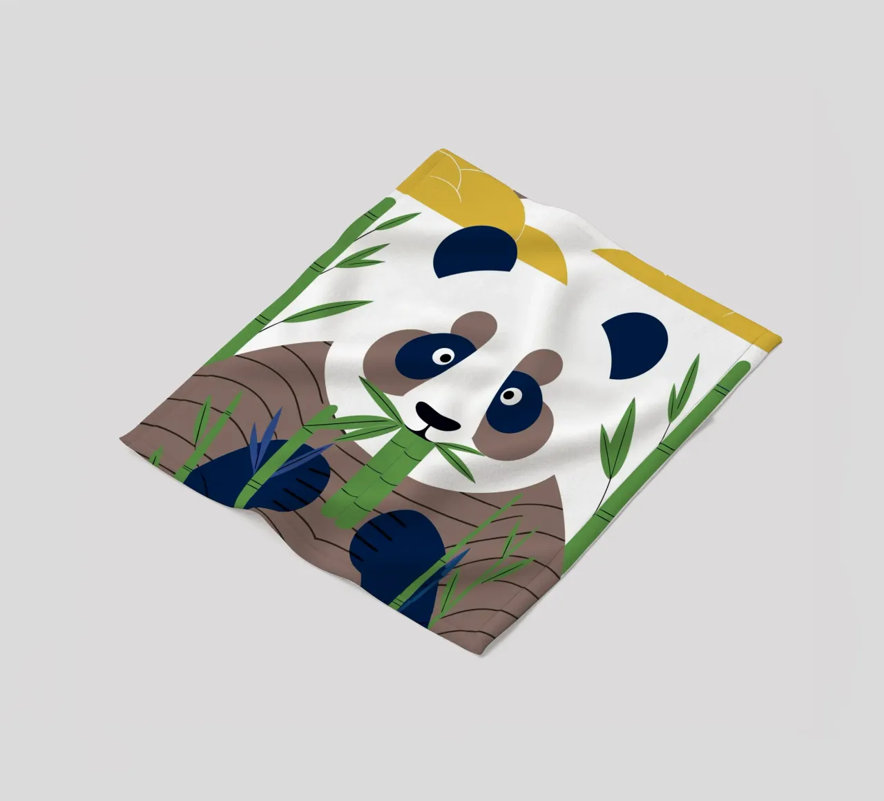 Panda isst Bambus Fleecedecke von PROTECT ANIMALS