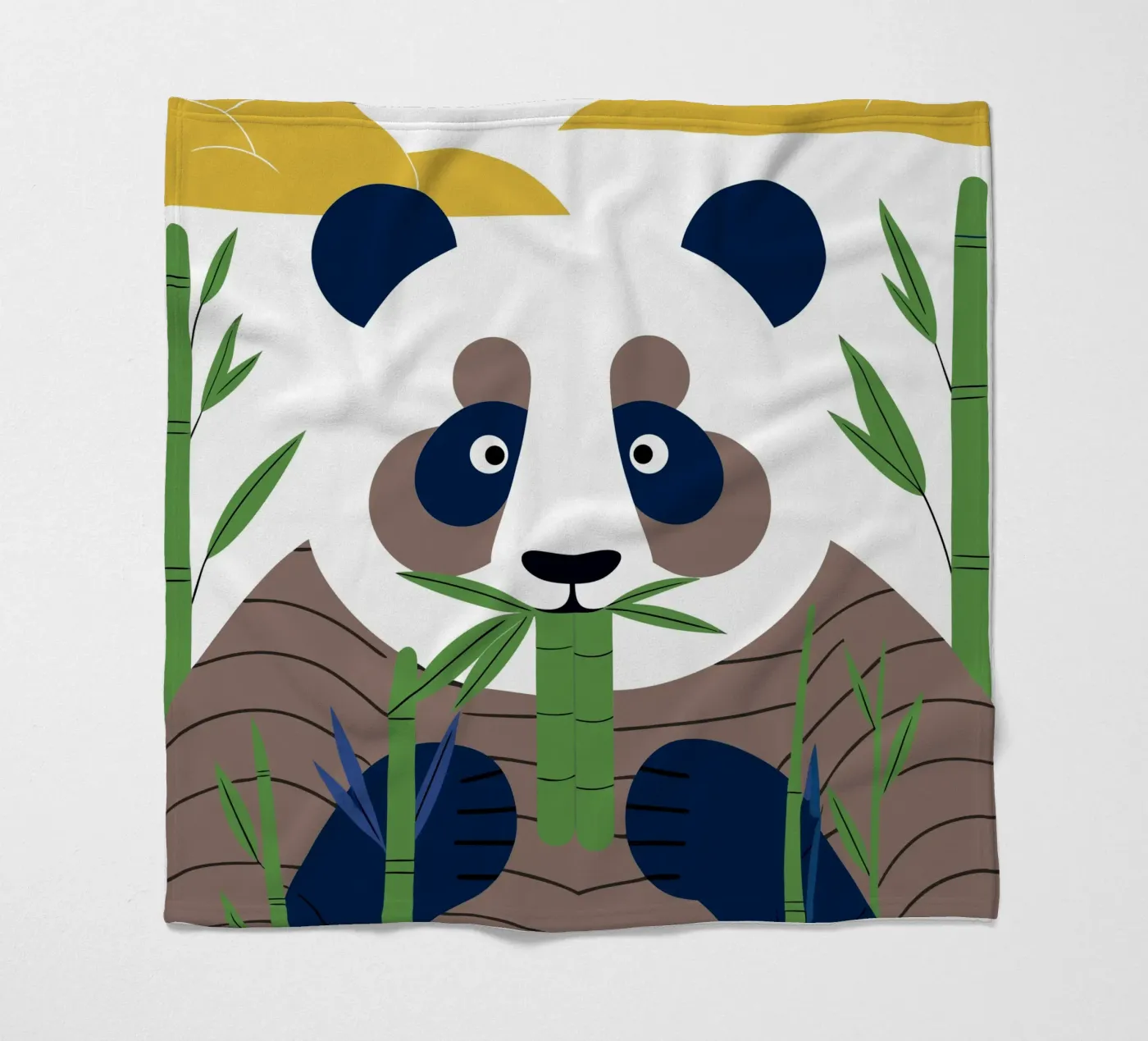 Panda eet bamboe fleecedeken van PROTECT ANIMALS