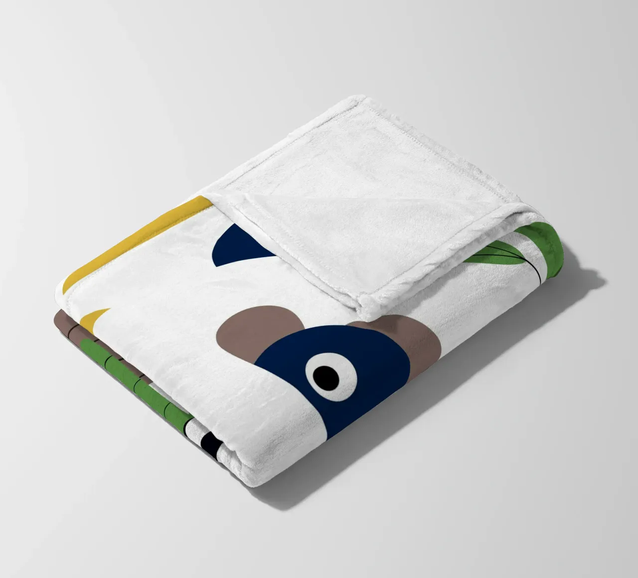 Panda isst Bambus Fleecedecke von PROTECT ANIMALS