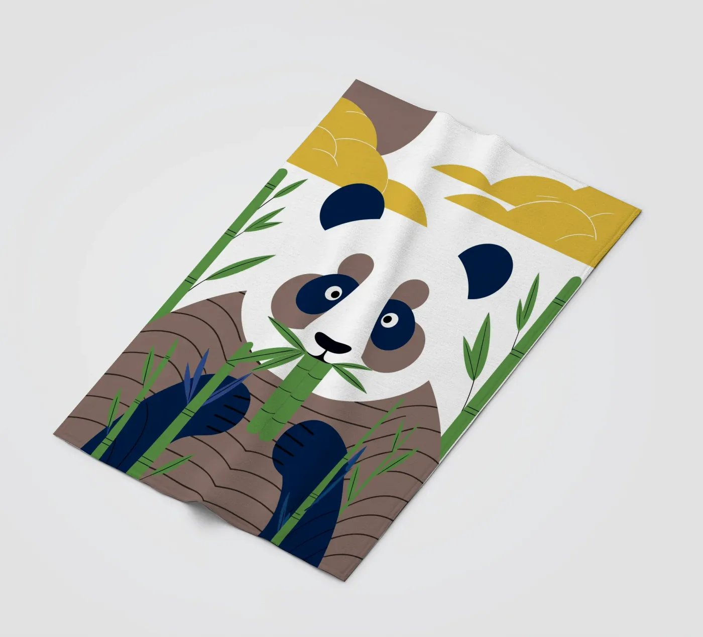 Panda eet bamboe fleecedeken van PROTECT ANIMALS