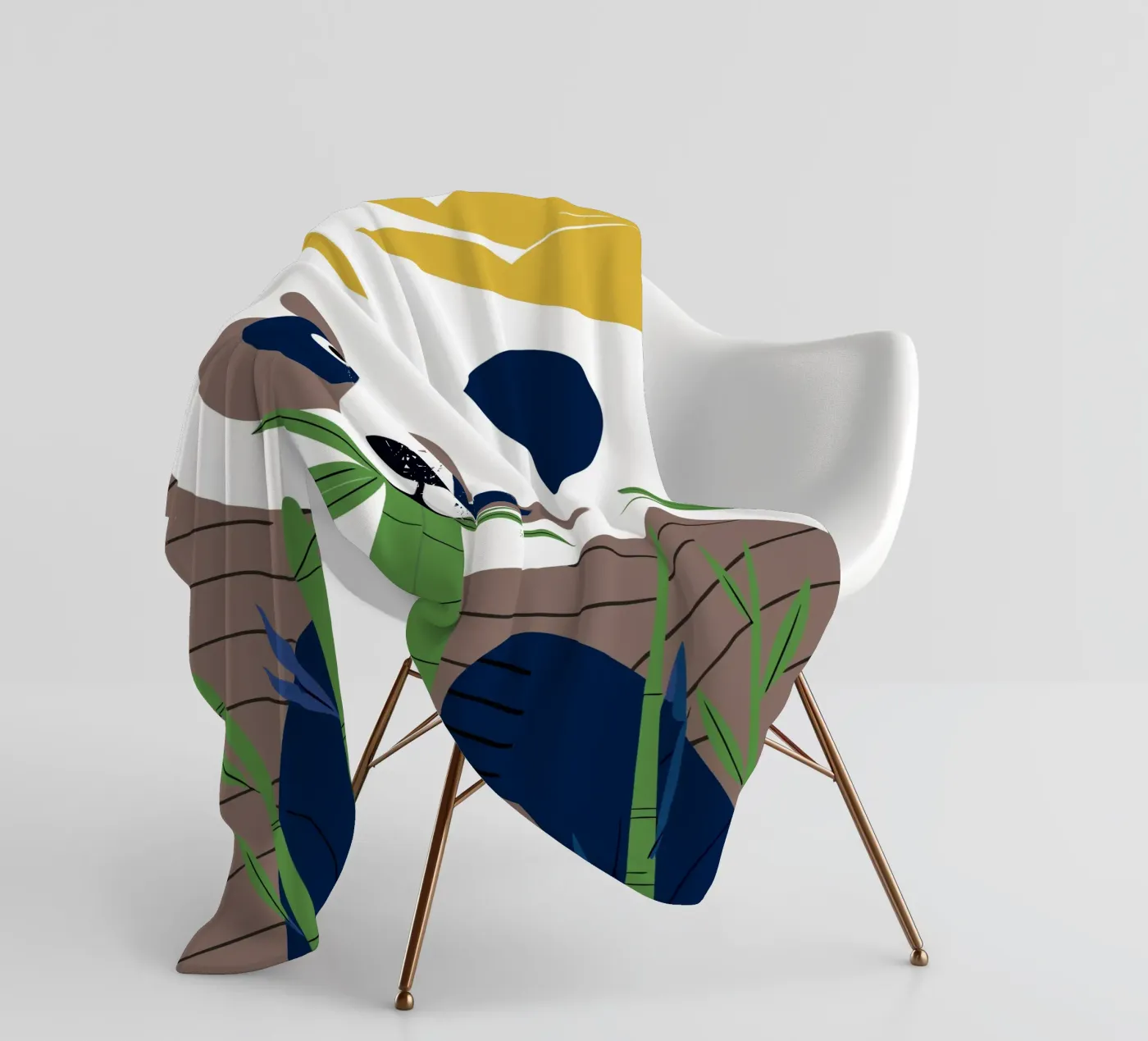 Panda eet bamboe fleecedeken van PROTECT ANIMALS