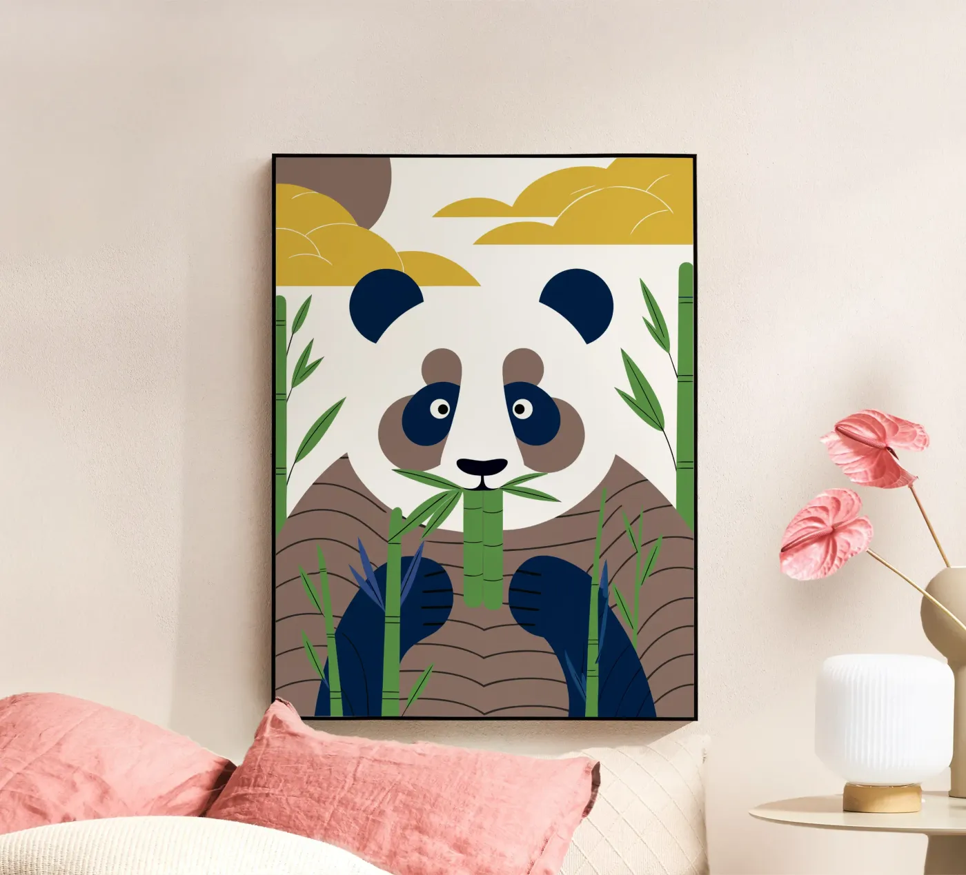 Panda Eating Bamboo plexiglass da PROTECT ANIMALS