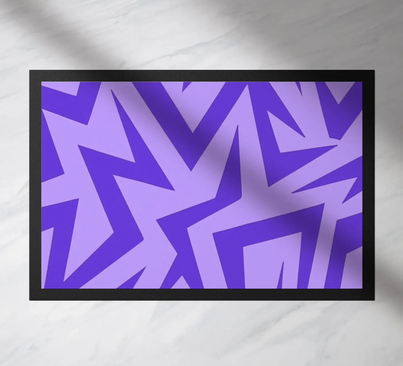 purple abstract doormat by Joewanda